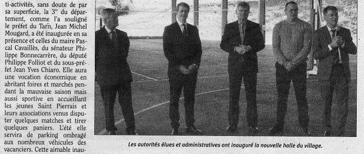 Inauguration de la halle multiactivité de Saint-Pierre-de-Trivisy Inauguration de la halle multiactivité de Saint-Pierre-de-Trivisy