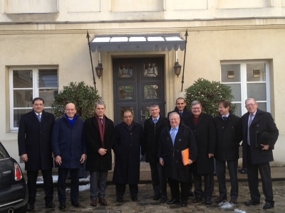 Philippe FOLLIOT, au côté de l'ambassadeur d'Egypte en France et des des membres du groupe d'amitié France/Égypte