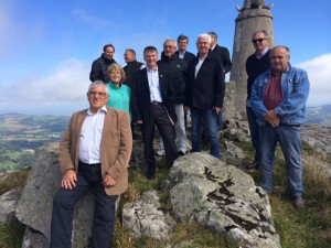 Philippe FOLLIOT et les élus de la montagne au Pic du Montalet