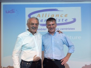 Philippe FOLLIOT, élu Président exécutif de l'Alliance centriste, au côté du Président, Jean ARTHUIS