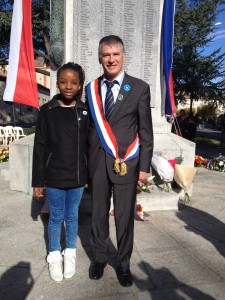 Philippe FOLLIOT, et la députée junior, Henriette ZAMO'O, ont participé à la cérémonie du 11 novembre à Castres.