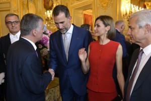 Philippe FOLLIOT auprès du couple royal espagnol