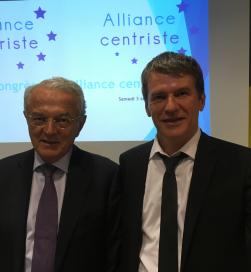 Philippe FOLLIOT, nouveau Président de l'Alliance Centriste, aux côtés de Jean ARTHUIS
