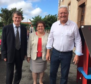 Philippe FOLLIOT et Gisèle DEDIEU en présence de Monsieur le Maire