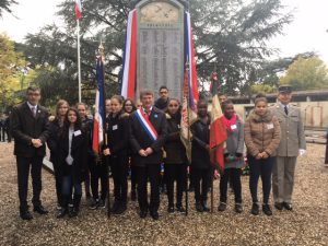 Philippe FOLLIOT à la cérémonie organisée au monument aux morts de Castres