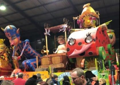 Muriel ROQUES ETIENNE à la présentation des chars du carnaval d’Albi Muriel ROQUES ETIENNE à la présentation des chars du carnaval d’Albi
