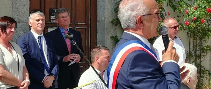 Inauguration de l’allée du château à Brassac en présence de Philippe FOLLIOT