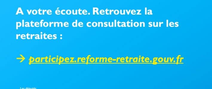 Consultation citoyenne sur les retraites : faites connaitre votre avis ! Consultation citoyenne sur les retraites : faites connaitre votre avis !