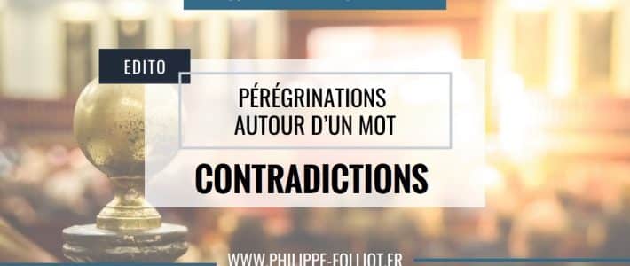 Pérégrinations autour d’un mot : CONTRADICTIONS