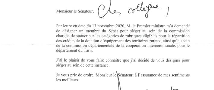 Philippe Folliot, désigné membre du Sénat au sein de la commission statuant sur les catégories de la DETR Philippe Folliot, désigné membre du Sénat au sein de la commission statuant sur les catégories de la DETR