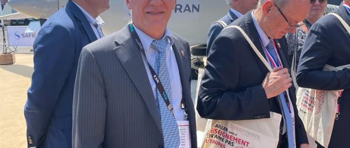 Visite du salon EUROSATORY 2022 avec la Commission de la Défense du Sénat