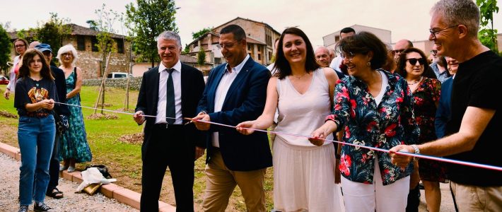 Le Sénateur Folliot se rend à l’inauguration du « jardin de la rivière » à Graulhet