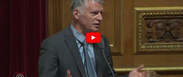 Le sénateur prend position en séance publique sur la production d’énergies renouvelables