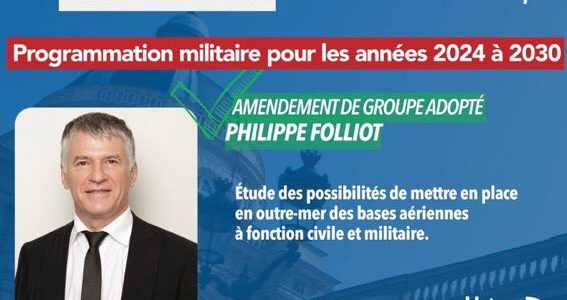 Loi de programmation militaire : des amendements du sénateur Folliot adoptés
