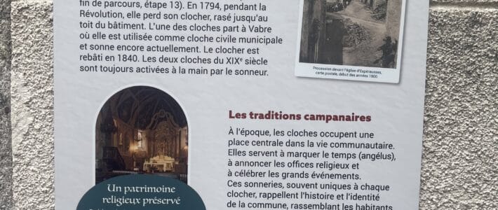 Sur les pas de nos aïeuls : inauguration du parcours patrimonial à Espérausses Sur les pas de nos aïeuls : inauguration du parcours patrimonial à Espérausses
